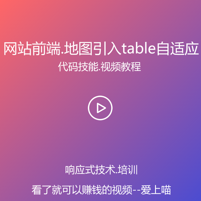 网站百度地图引入table响应式